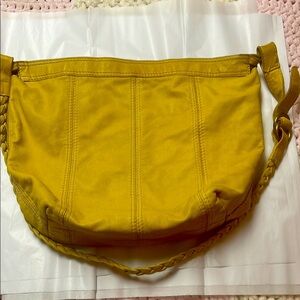 Lucky Brand Giant leather hobo satchel.